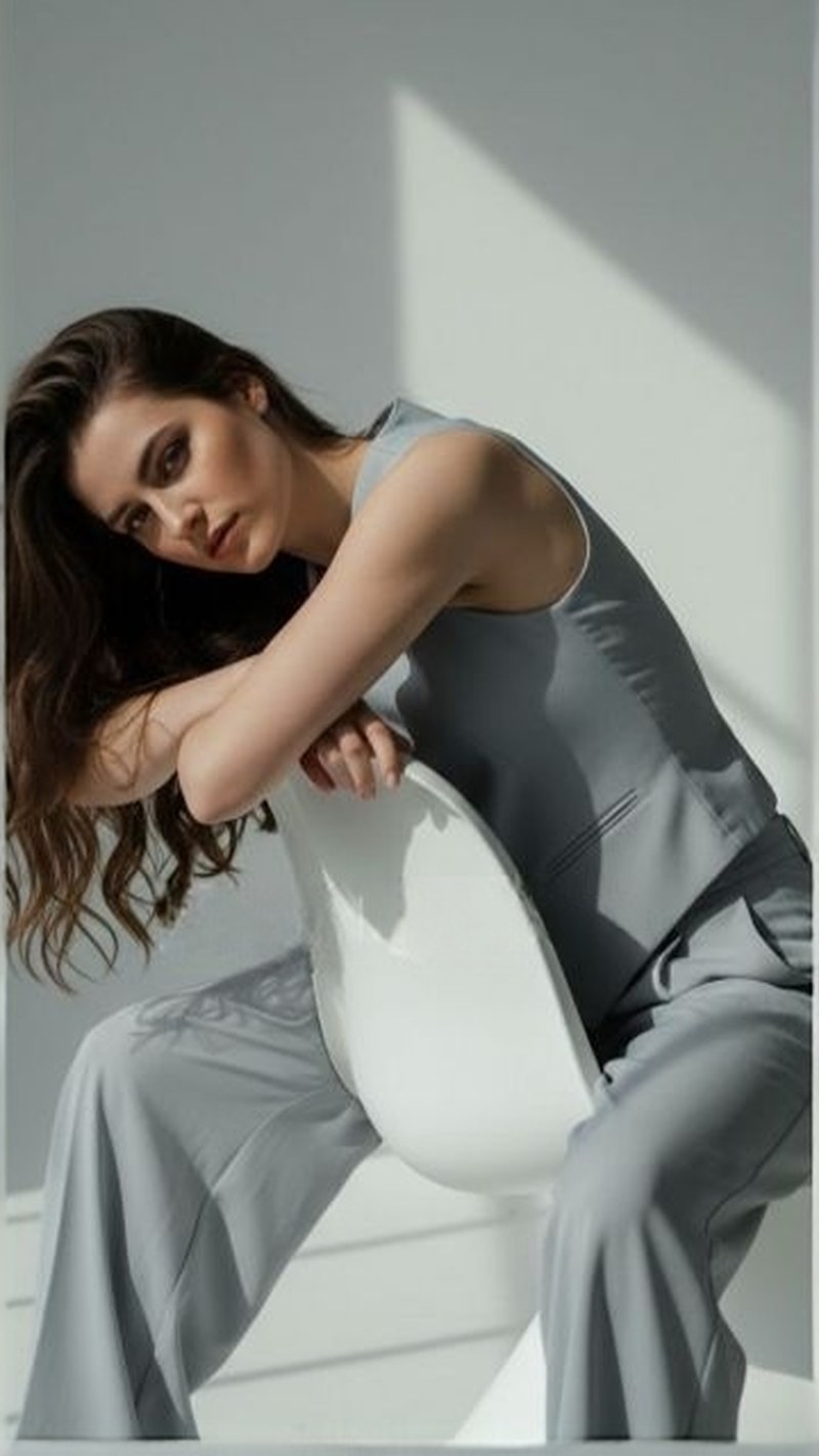 Yelek + Bol Paça Pantolon